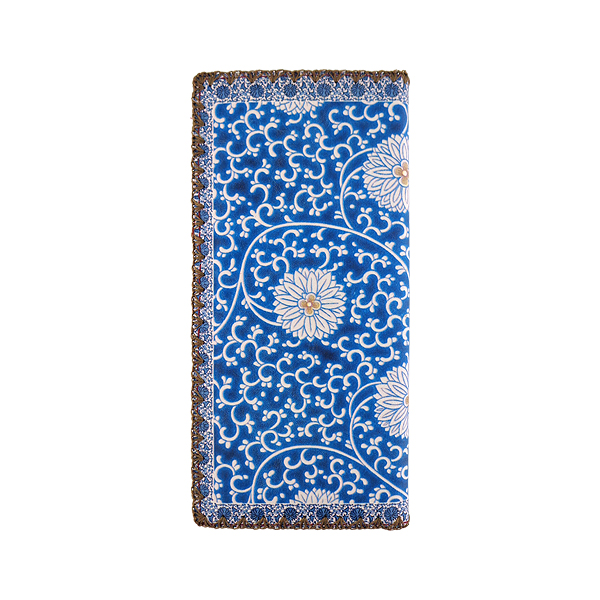 Mlavi Asia collection unique and beautiful vegan large flat wallet with Asian art and craft inspired prints for wholesale and online shopping