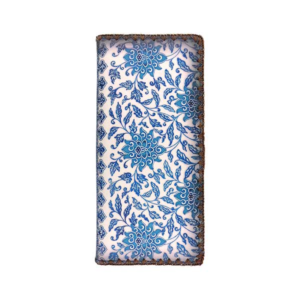 Mlavi Asia collection unique and beautiful vegan large flat wallet with Asian art and craft inspired prints for wholesale and online shopping