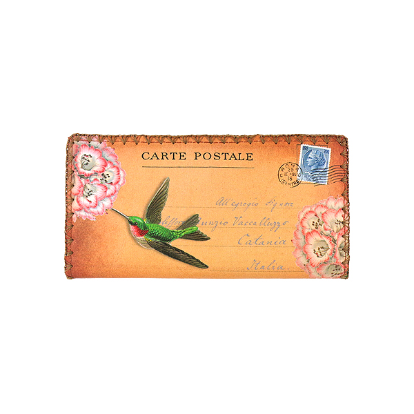 Mlavi Asia collection unique and beautiful vegan large flat wallet with Asian art and craft inspired prints for wholesale and online shopping