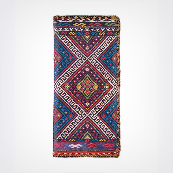 Mlavi Balkan collection unique and beautiful vegan large flat wallet with Balkan art and craft inspired prints for wholesale and online shopping