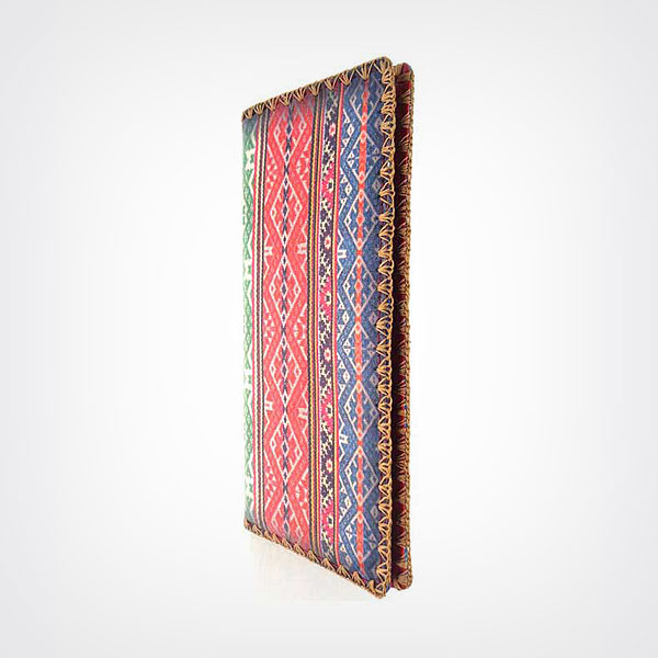 Mlavi Balkan collection unique and beautiful vegan large flat wallet with Balkan art and craft inspired prints for wholesale and online shopping