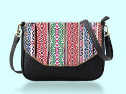 Mlavi Balkan collection clutch bags with original, beautiful Balkan pattern prints for wholesale and online shopping