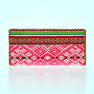 Mlavi Balkan collection Balkan textile pattern print large flat wallet for wholesale and online shopping