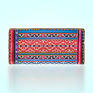 Mlavi Balkan collection Balkan textile pattern print large flat wallet for wholesale and online shopping