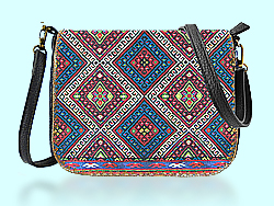 Mlavi Balkan collection saddle bags with original, beautiful Balkan pattern prints for wholesale and online shopping