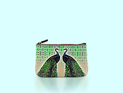 Mlavi Bird collection small pouches with original, beautiful bird themed illustration prints for wholesale and online shopping