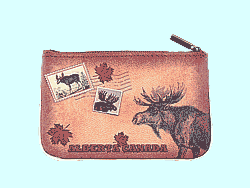 Mlavi Canada collection small pouches/coin purses with retro Alberta illustration prints for wholesale and online shopping