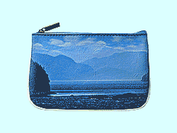 Mlavi Canada collection small pouches/coin purses with British Columbia photography prints for wholesale and online shopping