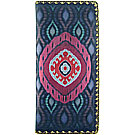 Mlavi Ikat collection Ikat pattern print large flat wallet for wholesale and online shopping