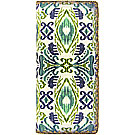 Mlavi Ikat collection Ikat pattern print large flat wallet for wholesale and online shopping