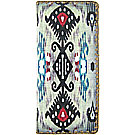 Mlavi Ikat collection Ikat pattern print large flat wallet for wholesale and online shopping