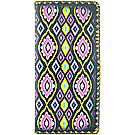 Mlavi Ikat collection Ikat pattern print large flat wallet for wholesale and online shopping
