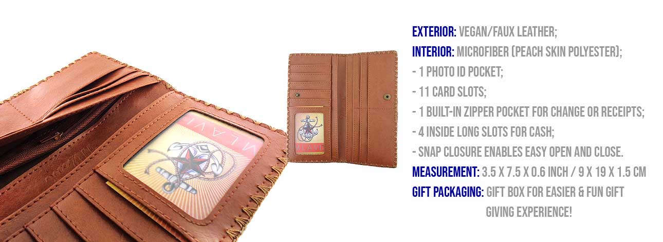 Mlavi Ikat collection best selling large flat wallet Ikat pattern print large flat wallet for wholesale & online shopping. Great good luck gift ideas.