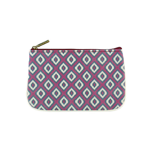 Mlavi Ikat collection unique and beautiful vegan small pouche/coin purse with Ikat pattern prints for wholesale and online shopping