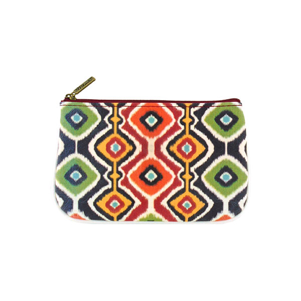 Mlavi Ikat collection unique and beautiful vegan small pouche/coin purse with Ikat pattern prints for wholesale and online shopping