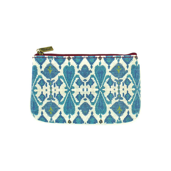 Mlavi Ikat collection unique and beautiful vegan small pouche/coin purse with Ikat pattern prints for wholesale and online shopping
