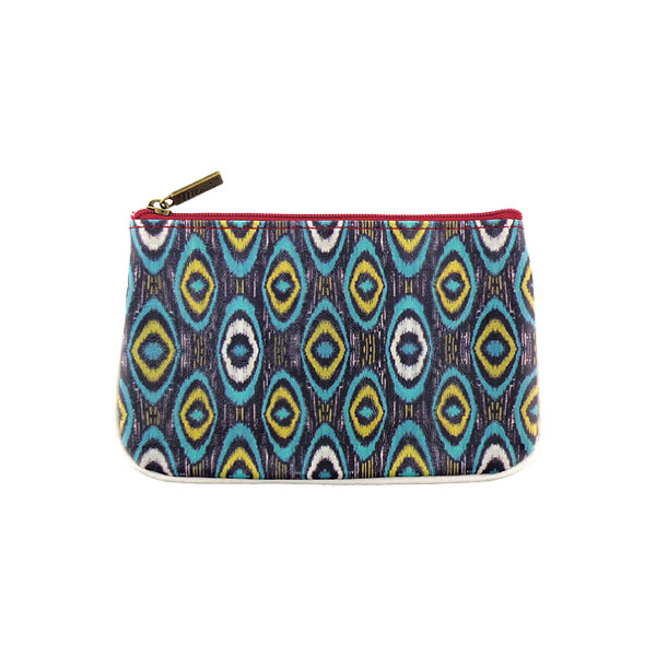 Mlavi Ikat collection unique and beautiful vegan small pouche/coin purse with Ikat pattern prints for wholesale and online shopping