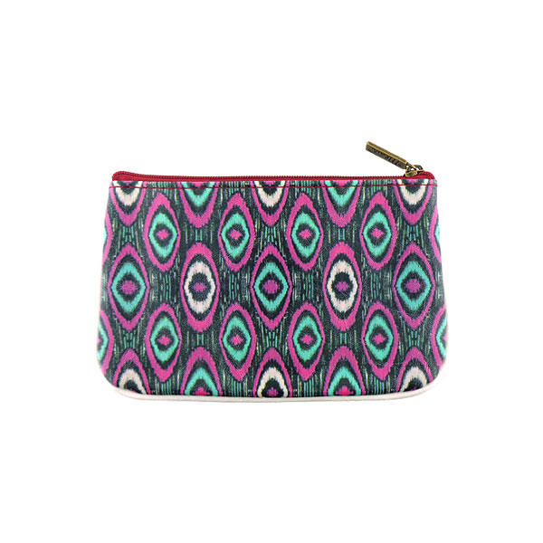 Mlavi Ikat collection unique and beautiful vegan small pouche/coin purse with Ikat pattern prints for wholesale and online shopping