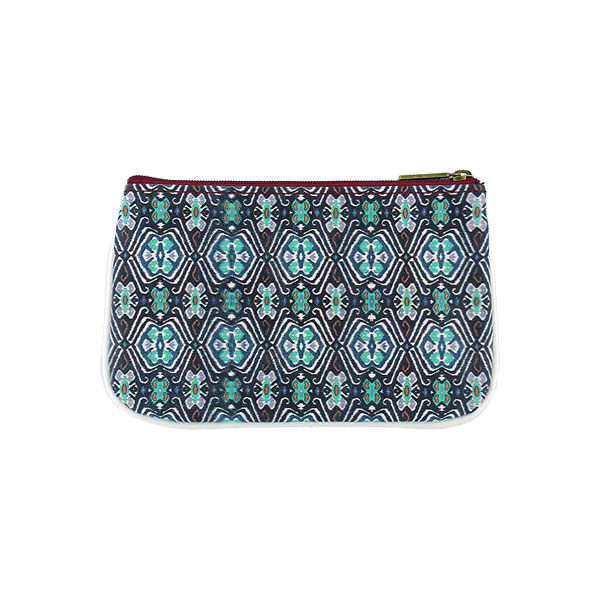 Mlavi Ikat collection unique and beautiful vegan small pouche/coin purse with Ikat pattern prints for wholesale and online shopping