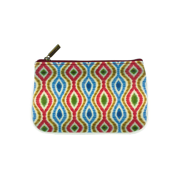 Mlavi Ikat collection unique and beautiful vegan small pouche/coin purse with Ikat pattern prints for wholesale and online shopping