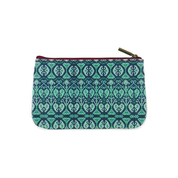 Mlavi Ikat collection unique and beautiful vegan small pouche/coin purse with Ikat pattern prints for wholesale and online shopping