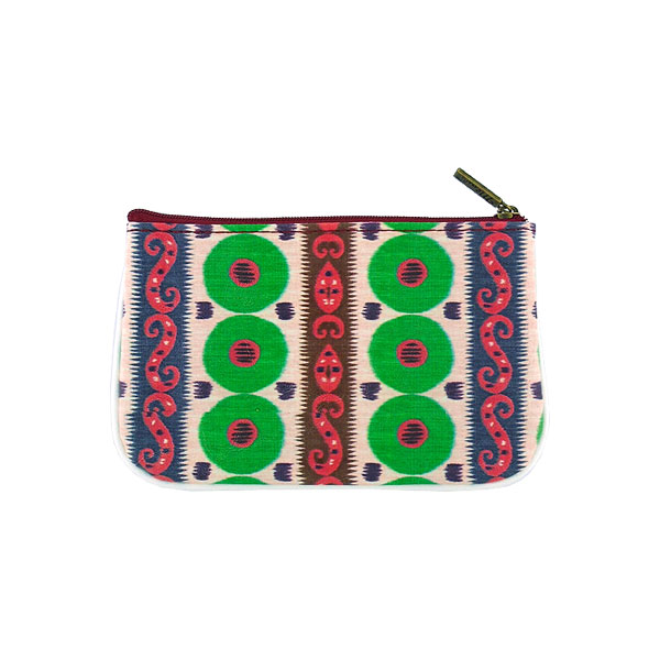 Mlavi Ikat collection unique and beautiful vegan small pouche/coin purse with Ikat pattern prints for wholesale and online shopping