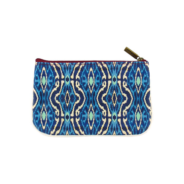 Mlavi Ikat collection unique and beautiful vegan small pouche/coin purse with Ikat pattern prints for wholesale and online shopping