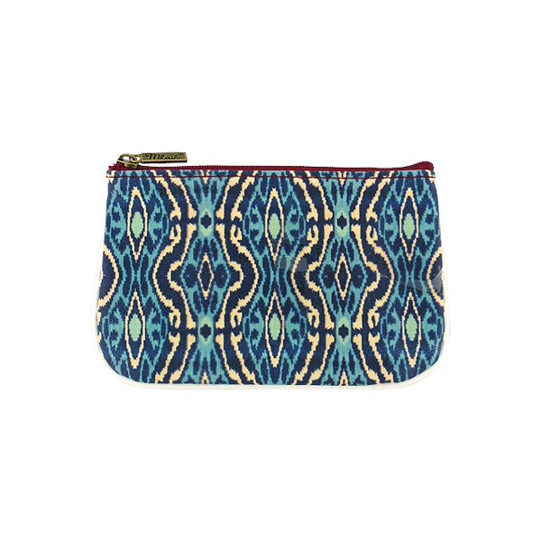 Mlavi Ikat collection unique and beautiful vegan small pouche/coin purse with Ikat pattern prints for wholesale and online shopping