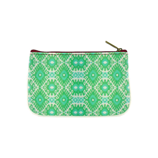 Mlavi Ikat collection unique and beautiful vegan small pouche/coin purse with Ikat pattern prints for wholesale and online shopping