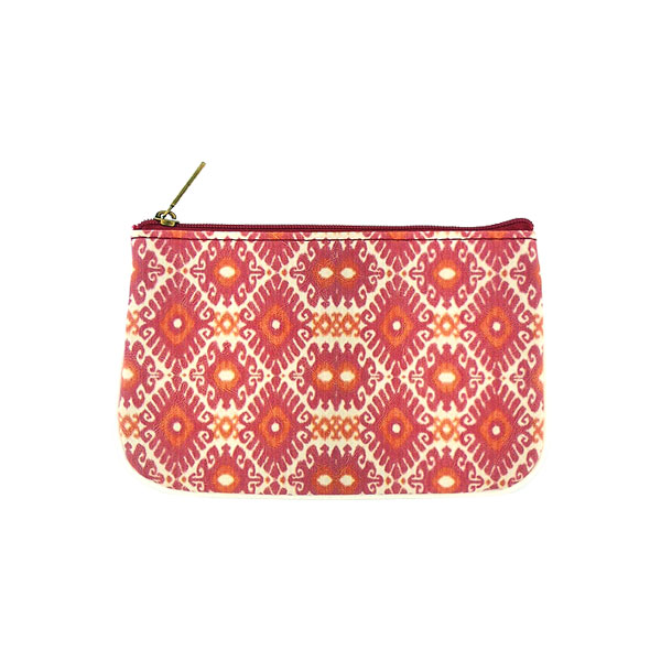 Mlavi Ikat collection unique and beautiful vegan small pouche/coin purse with Ikat pattern prints for wholesale and online shopping
