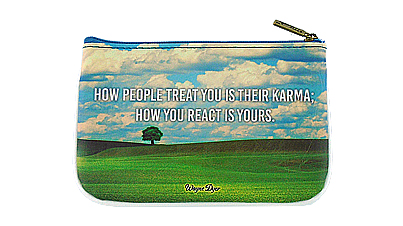 Mlavi Inspiration collection small pouch/coin purse with photography & inspirational quote prints for wholesale and online shopping