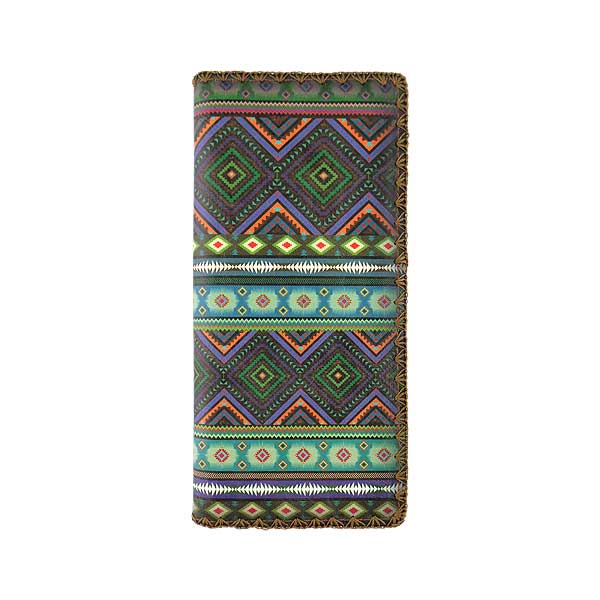 Mlavi Mexico collection unique and beautiful vegan large flat wallet with Mexican art and craft inspired prints for wholesale and online shopping