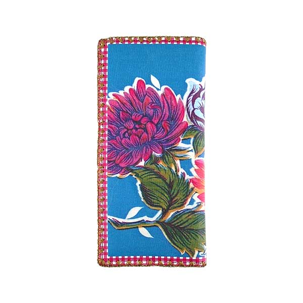 Mlavi Mexico collection unique and beautiful vegan large flat wallet with Mexican oilcloth pattern prints for wholesale and online shopping