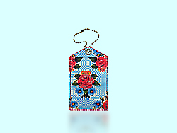 Mlavi Mexico collection luggage tags with original, beautiful Mexican textile pattern prints for wholesale and online shopping