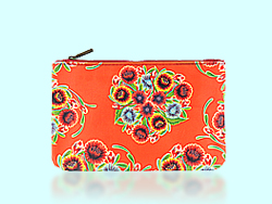 Mlavi Mexico collection medium pouches with original, beautiful Mexican textile pattern prints for wholesale and online shopping