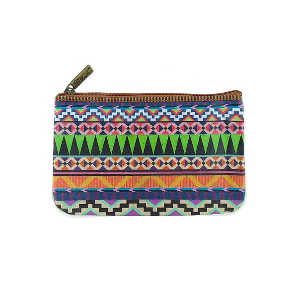 Mlavi Mexico collection unique and beautiful vegan small pouche/coin purse with Mexcian Azteck pattern prints for wholesale and online shopping