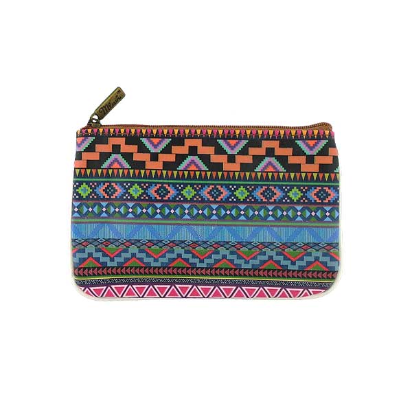 Mlavi Mexico collection unique and beautiful vegan small pouche/coin purse with Mexcian Azteck pattern prints for wholesale and online shopping