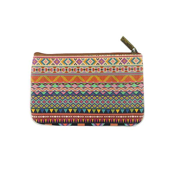 Mlavi Mexico collection unique and beautiful vegan small pouche/coin purse with Mexcian Azteck pattern prints for wholesale and online shopping