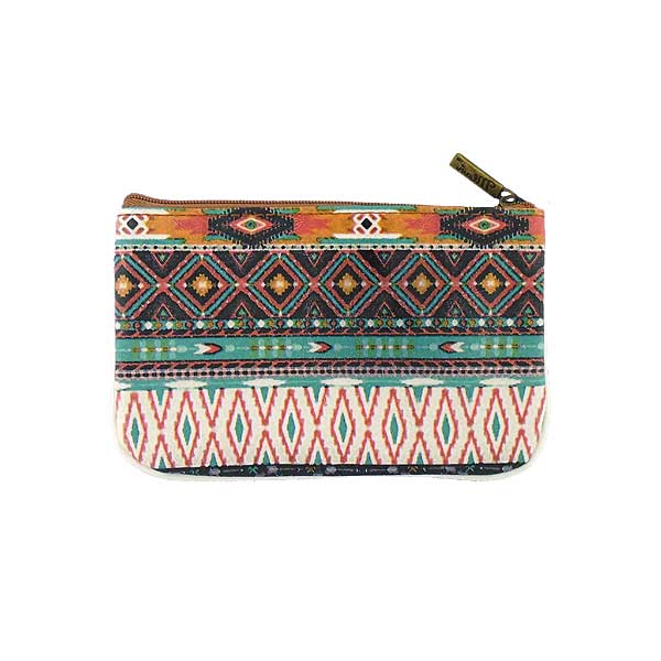 Mlavi Mexico collection unique and beautiful vegan small pouche/coin purse with Mexcian Azteck pattern prints for wholesale and online shopping