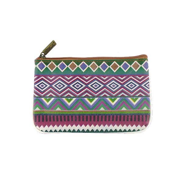 Mlavi Mexico collection unique and beautiful vegan small pouche/coin purse with Mexcian Azteck pattern prints for wholesale and online shopping