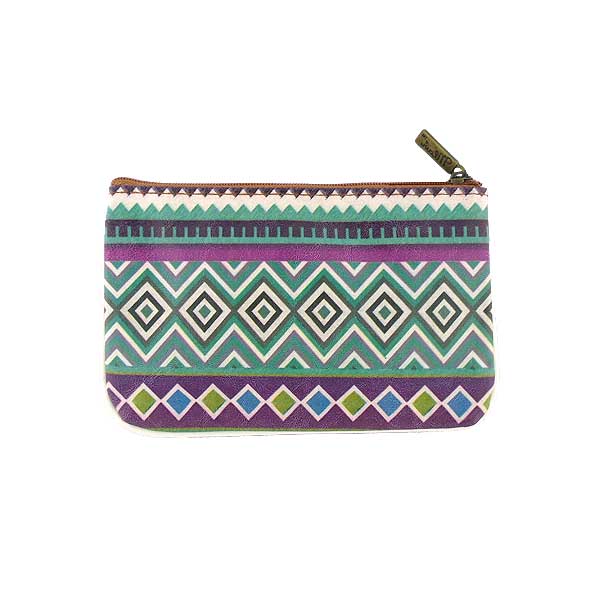 Mlavi Mexico collection unique and beautiful vegan small pouche/coin purse with Mexcian Azteck pattern prints for wholesale and online shopping