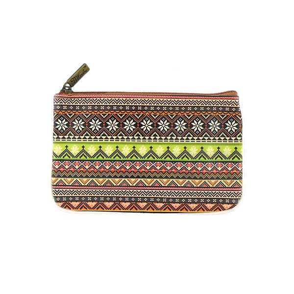 Mlavi Mexico collection unique and beautiful vegan small pouche/coin purse with Mexcian Azteck pattern prints for wholesale and online shopping
