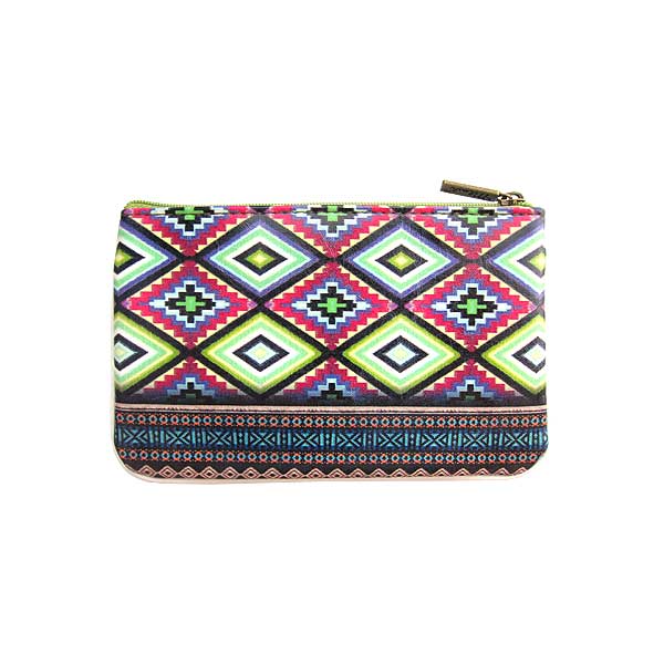 Mlavi Mexico collection unique and beautiful vegan small pouche/coin purse with Mexcian textile pattern prints for wholesale and online shopping