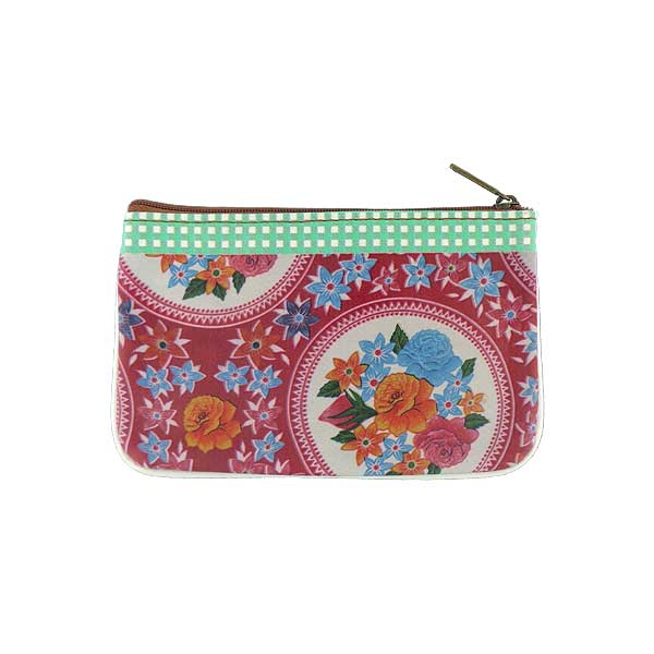 Mlavi Mexico collection unique and beautiful vegan small pouche/coin purse with Mexcian textile pattern prints for wholesale and online shopping