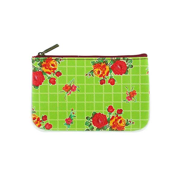 Mlavi Mexico collection unique and beautiful vegan small pouche/coin purse with Mexcian oilcloth style flower pattern prints for wholesale and online shopping