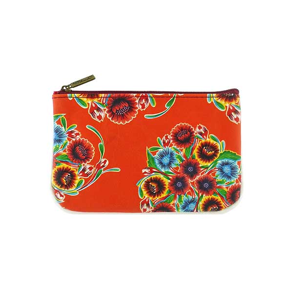 Mlavi Mexico collection unique and beautiful vegan small pouche/coin purse with Mexcian oilcloth style flower pattern prints for wholesale and online shopping