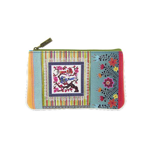 Mlavi Mexico collection unique and beautiful vegan small pouche/coin purse with Mexican textile pattern prints for wholesale and online shopping