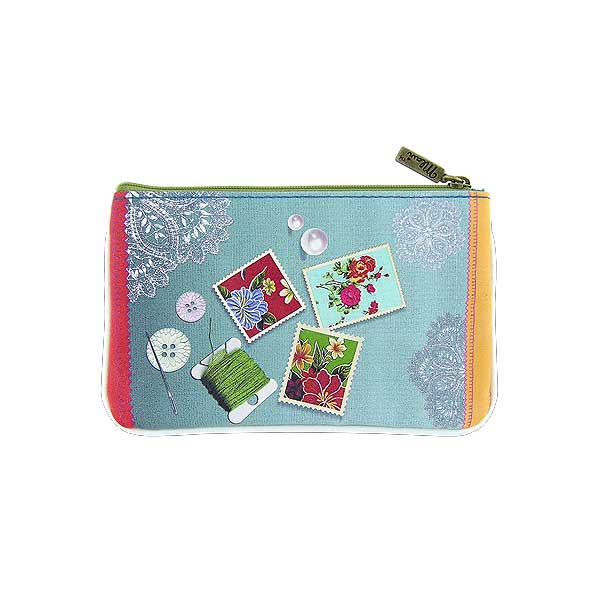 Mlavi Mexico collection unique and beautiful vegan small pouche/coin purse with Mexican textile pattern prints for wholesale and online shopping
