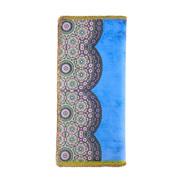 Mlavi Morocco collection unique and beautiful vegan large flat wallet with Moroccan pattern inspired prints for wholesale and online shopping