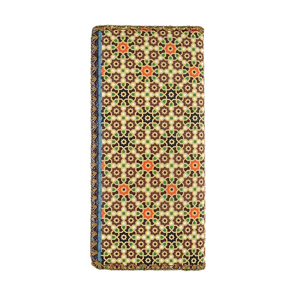 Mlavi Morocco collection unique and beautiful vegan large flat wallet with Moroccan art and craft inspired prints for wholesale and online shopping